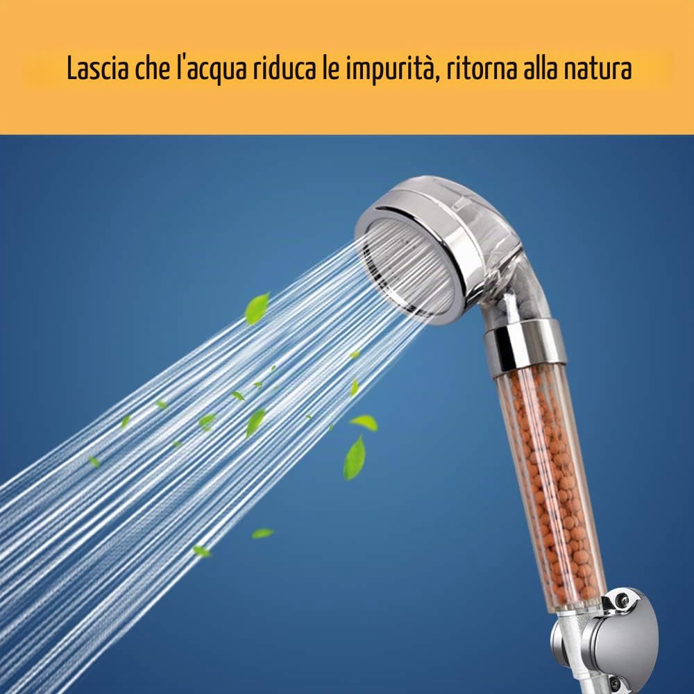 Vicloon Sfere minerali,9 Pacchetti Soffione Doccia Anti Calcare,Minerale Palle Doccia,Ioni Negativi Minerali Sfere Doccia