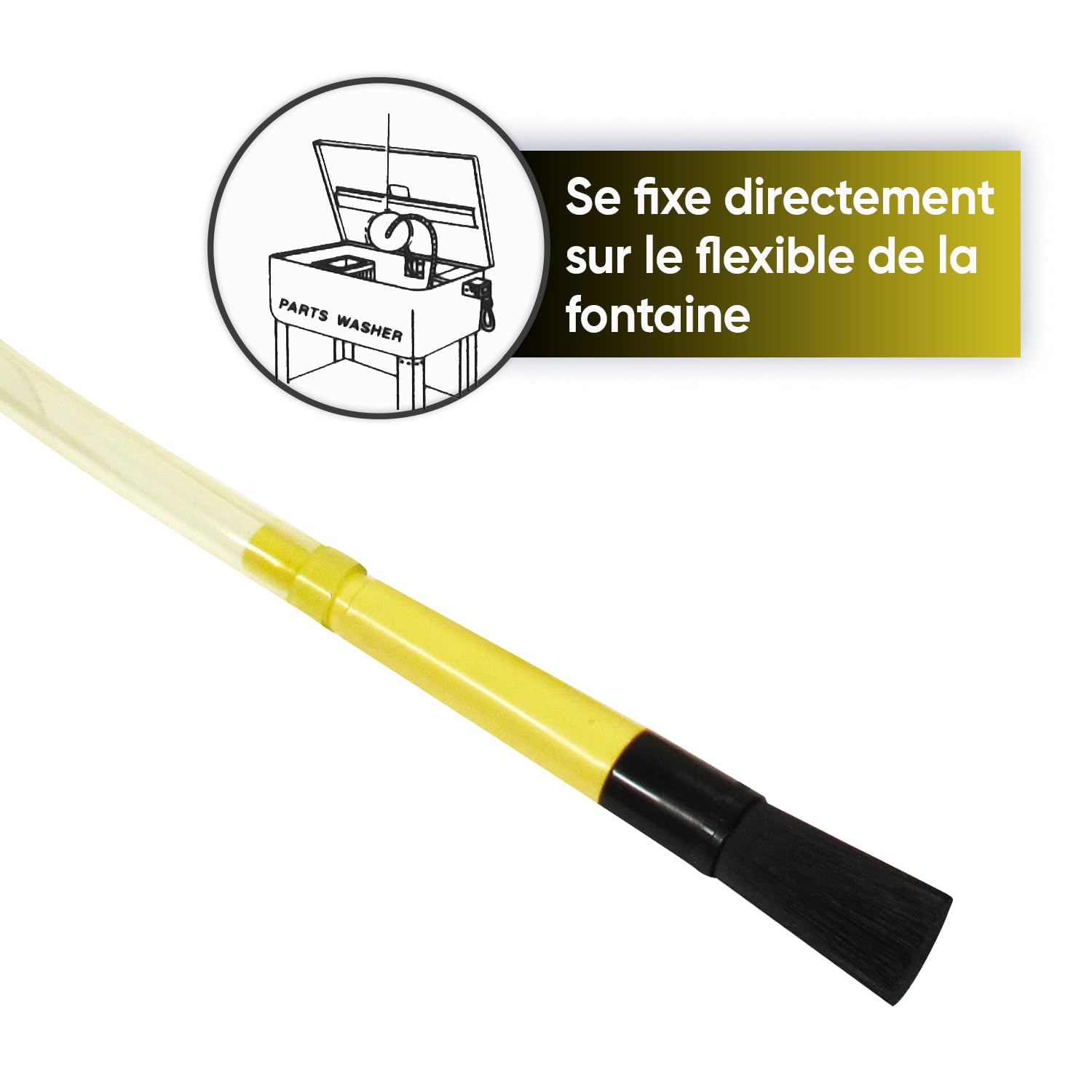UNIVERSEL - Pinceau De Nettoyage Pour Fontaine De Nettoyage - Multi-Surface - À Fixer Sur La Fontaine