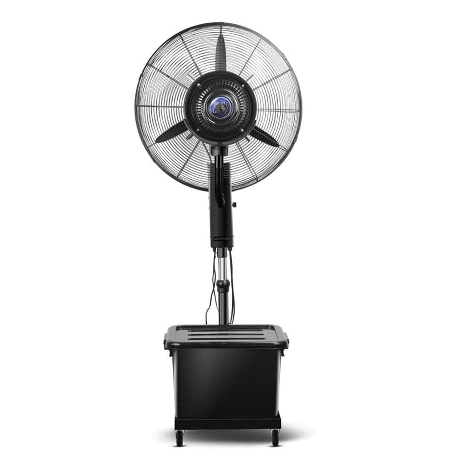 asdchZen Industrial Pedestal Misting Fan With 42L Water Tank, Mobile Floor Fan For Factory Cooling, Oscillating Atomization Fan With Wheels And Liftable Design