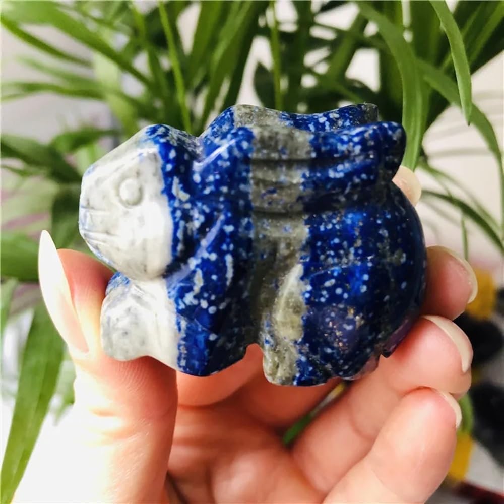 Crystal Crystal Animal Statue Quartz Carved Tiger Eye Stone Ornament (Color : Light Green)