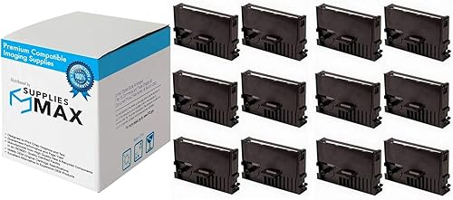 Compatible Replacement for TM-H6000/TM-H6000II/TM-H6000III/TM-H6000IV Endorsement PTR Black P.O.S. Printer Ribbons (12/PK) (EPN011520_12PK)