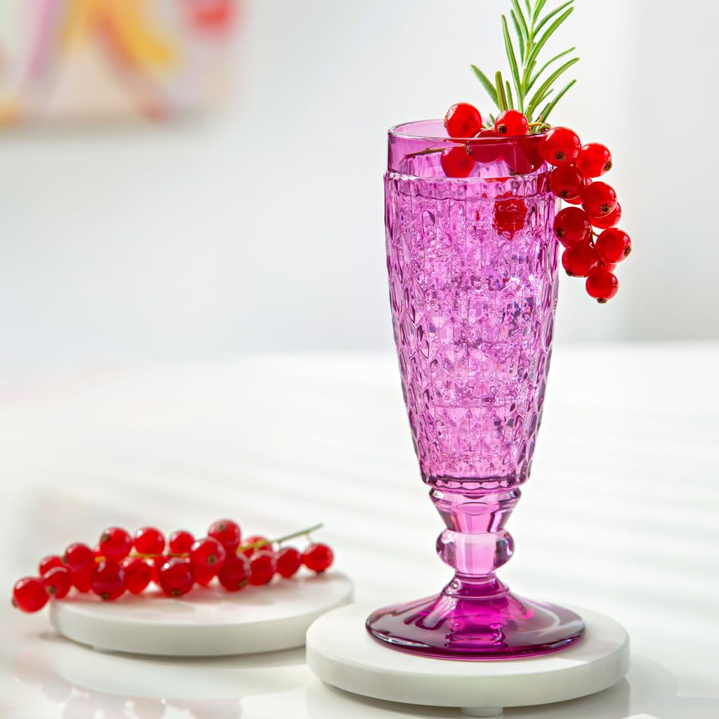 Villeroy & Boch Boston Berry Gläser-Set 12-teilig | Rotweingläser (310 ml), Weißweingläser (230 ml) und Sektgläser (145 ml) für 4 Personen | Kristallglas | Spülmaschinengeeignet