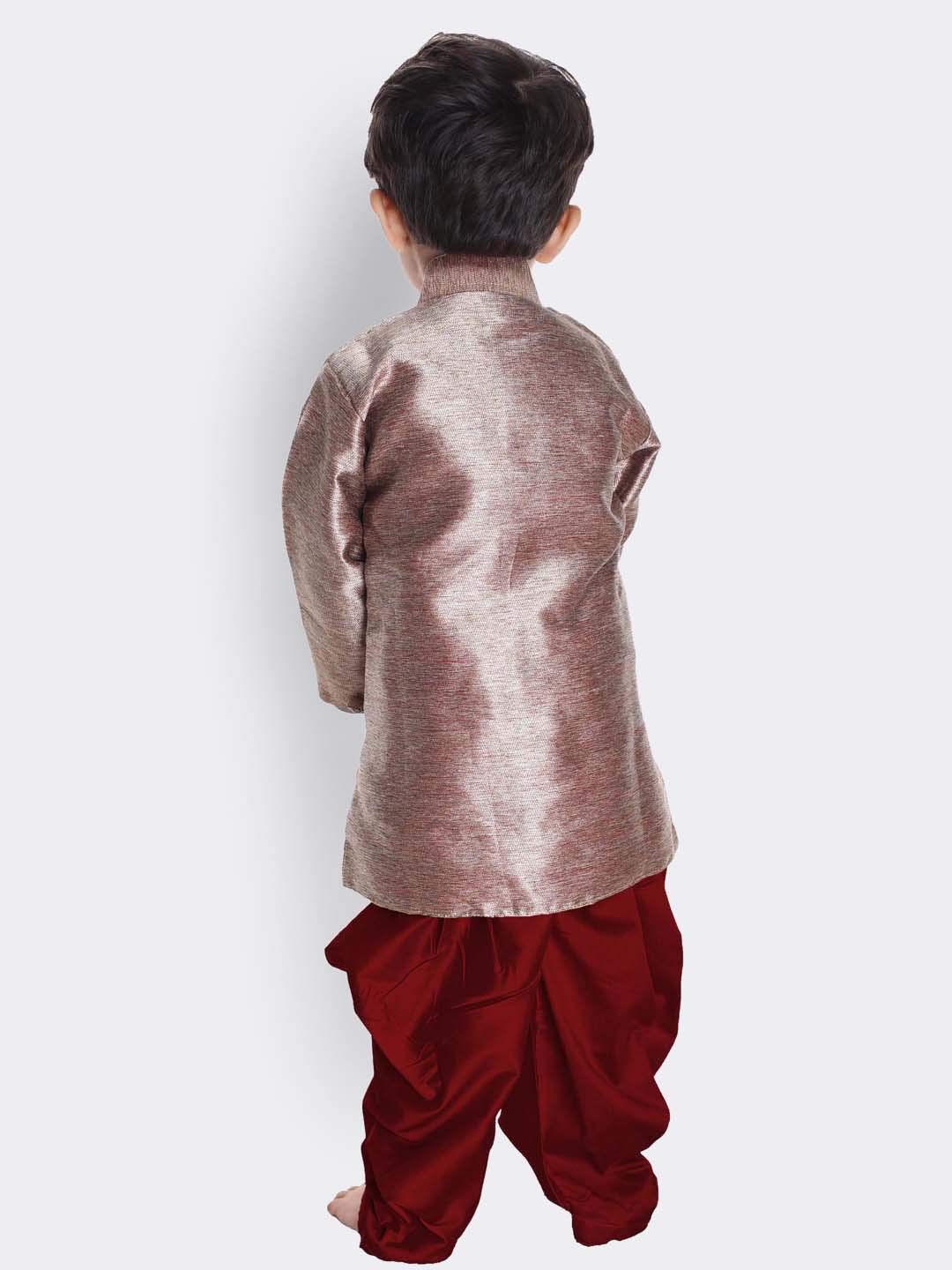 JBN Creation Patiala Dhoti chłopięce spodnie z kapturem, mieszanka bawełny, złote