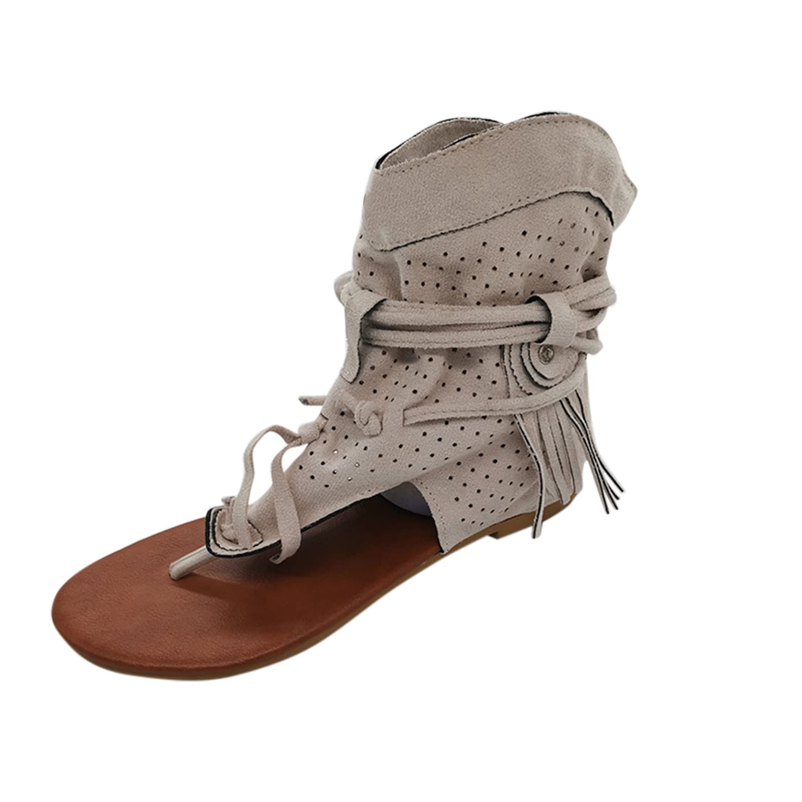 Générique Sandale Femme Confortable Chaussures De Marche Pantoufles Antidérapantes Basket Blanche Mules Et Sabots Sandales Corde Léger Décontracté Respirant Sneakers