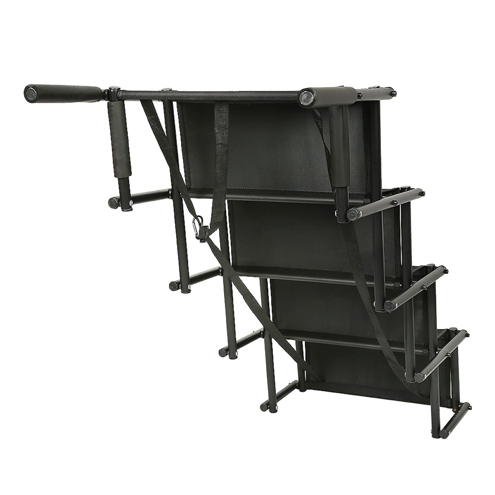 Rampa per Auto per Cani, Rampa per Cani, Scaletta per Cani, Carico Massimo 75 kg, Dimensioni Regolabili, Dimensioni Massime 139 * 45 * 76 cm, Pieghevole (Nero)