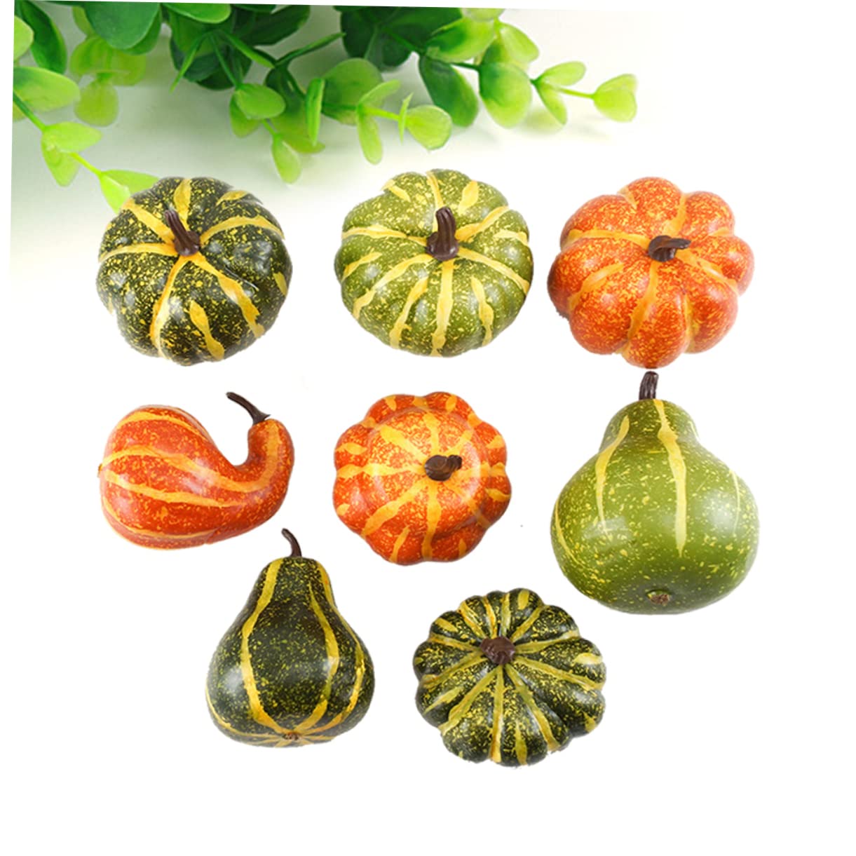 Abaodam 16 STK Kürbis- Halloween-kürbis Realistisch Faux Eicheln Ornamente Schaumkürbis Künstliches Halloween-gemüse Gefälschtes Gemüse Herbstdeko Modell Gefälschter Kürbis