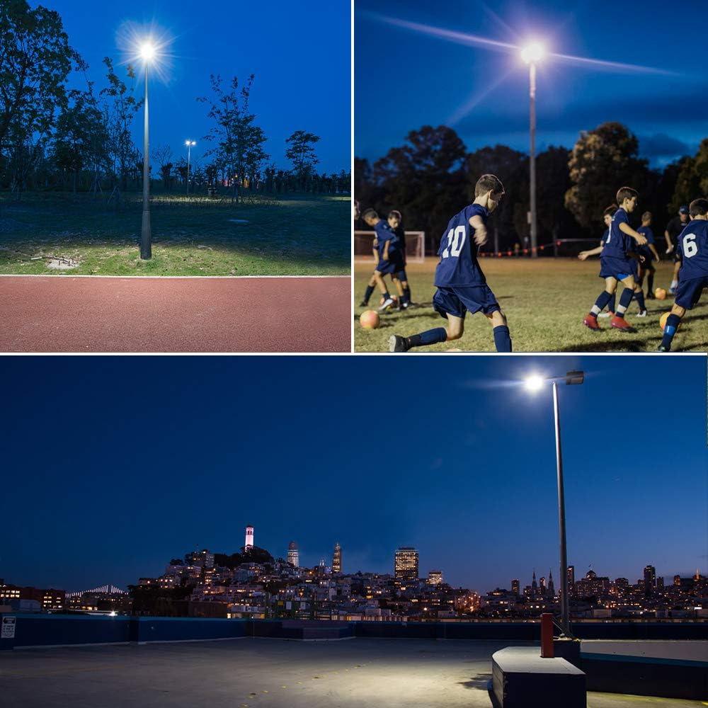 Hоlіdау Dеаlѕ 🛒 SZGMJIA 100W Parking Lot Light, LED Street Lighting CREE LED 15,000 Lumen Super Bright 5000K Daylight White Replaces 500W Halide Slip Fit Mount Shoebox Pole Lights with photocell