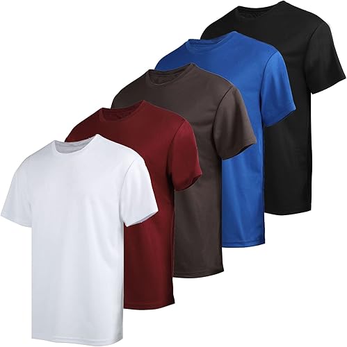 Camisetas transpirables de manga corta que absorben el sudor para hombre, de secado rápido, transpirables, atléticas, correr, gimnasio, deportes