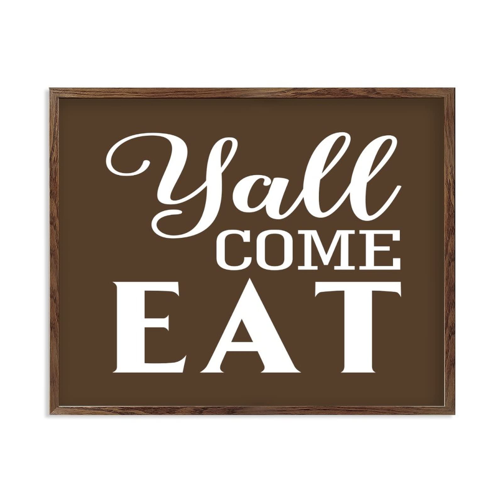 Panneau de cuisine Yall Come Eat en bois pour raviver les souvenirs des repas de famille
