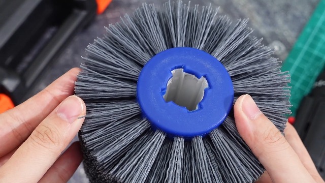 Image of Tondiamo 3 Pcs Abrasive Nylon Drawing Wheel Set, 80 Grit+120 Grit+240 Grit, Surface Conditioning Tool Drum for Wood Furniture Floor Burnishing Polishing Tool for Metal Polishing Paint Rust Oxidation