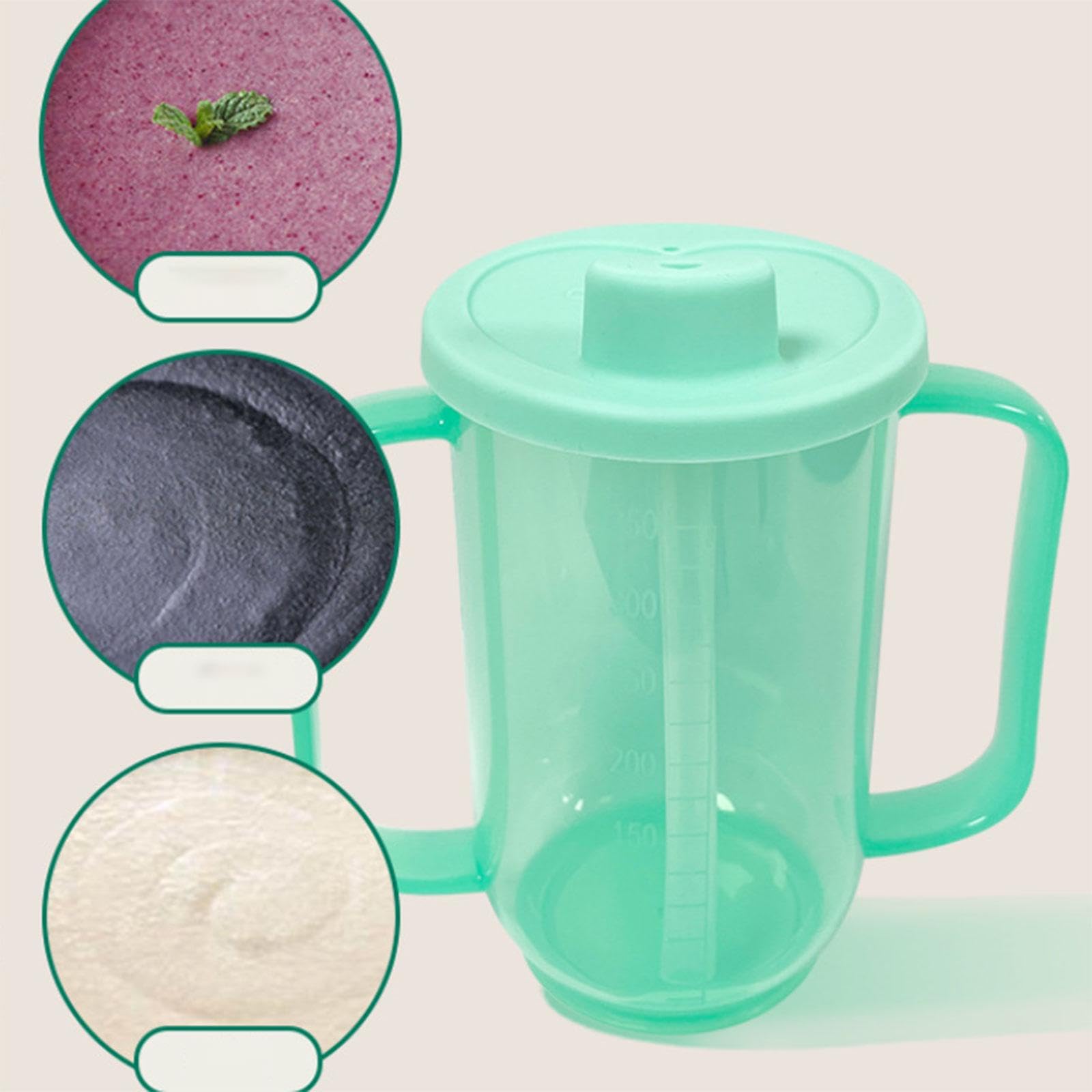 predolo boquilla para ancianos, cuidado de cama para ancianos, con tapa premium, fácil de usar, 350 ml, profesional, práctico vaso para beber con, Style a