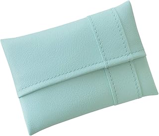 【TEES FACTORY】細部にこだわる日本製 ポケットティッシュケース ライトブルー 水色 Mサイズ 《POMY》国産 PVCレザー使用 防汚 抗菌 撥水 軽量 ティッシュカバー ミニポーチ 小物入れ シンプル おしゃれ コンパクト ギフト プレゼント