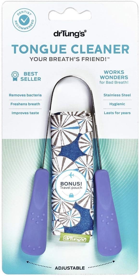 Dr. Tung's Stainless Steel Tongue Cleaner,Assorted Colors