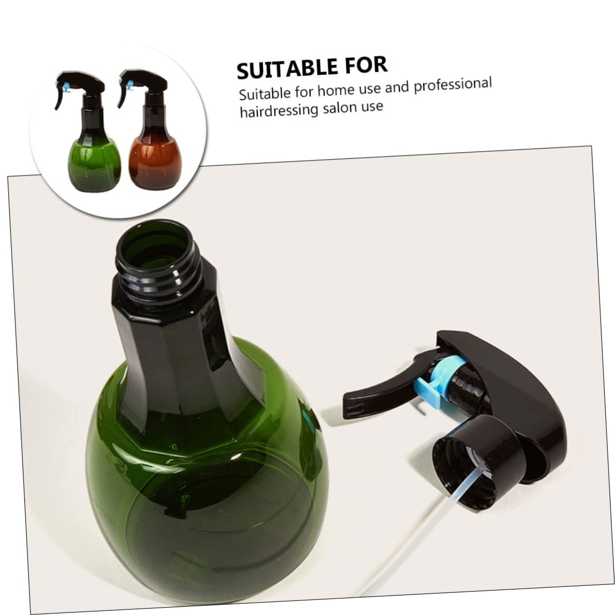 POPETPOP 6stücke Sprühflaschen Für Friseure Automatischer Hochdruck-sprayer Für Und Gartenbewässerung Braun Und Grün Nachfüllbar Für Salon Und Zuhause