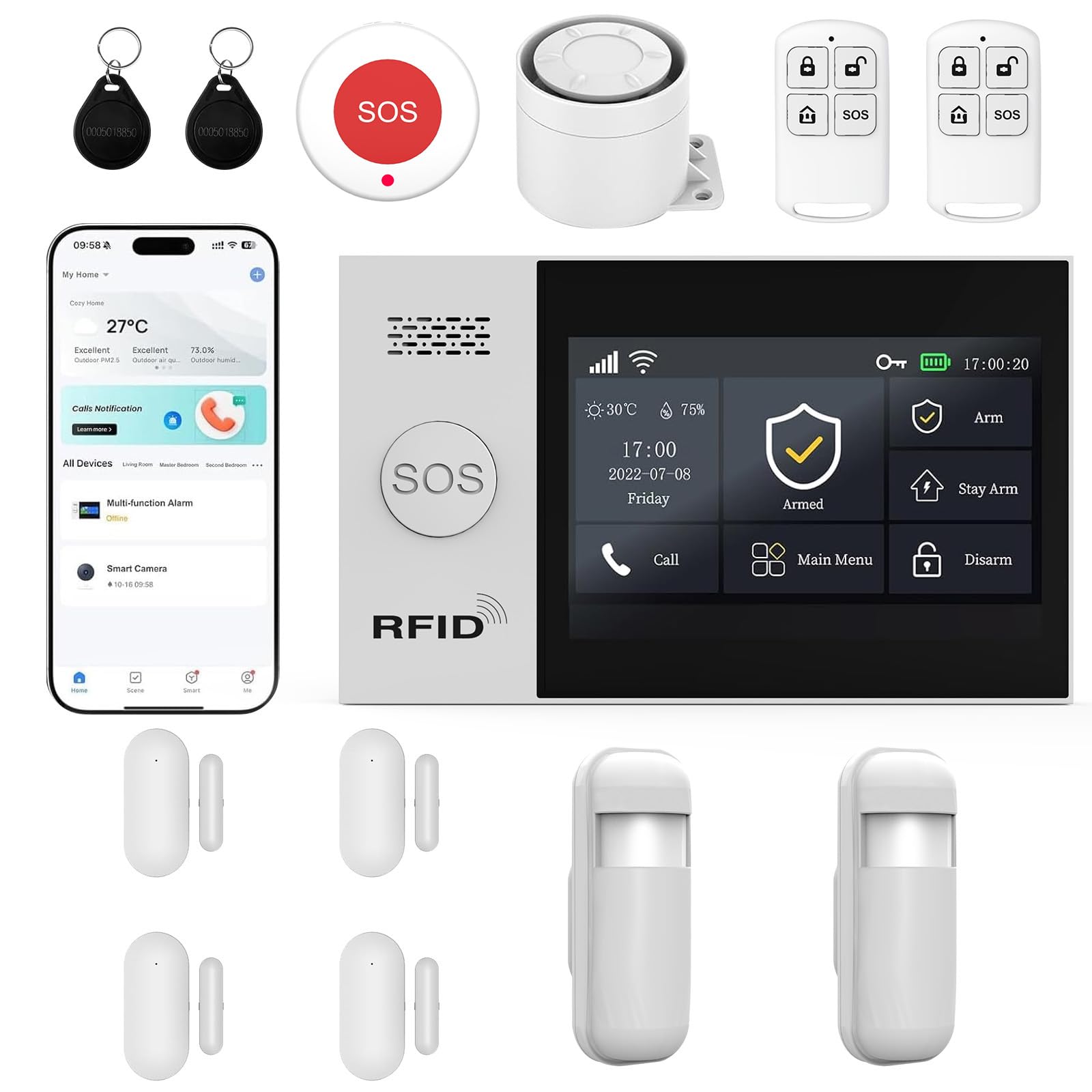 XUK 13-Piece Alarm System