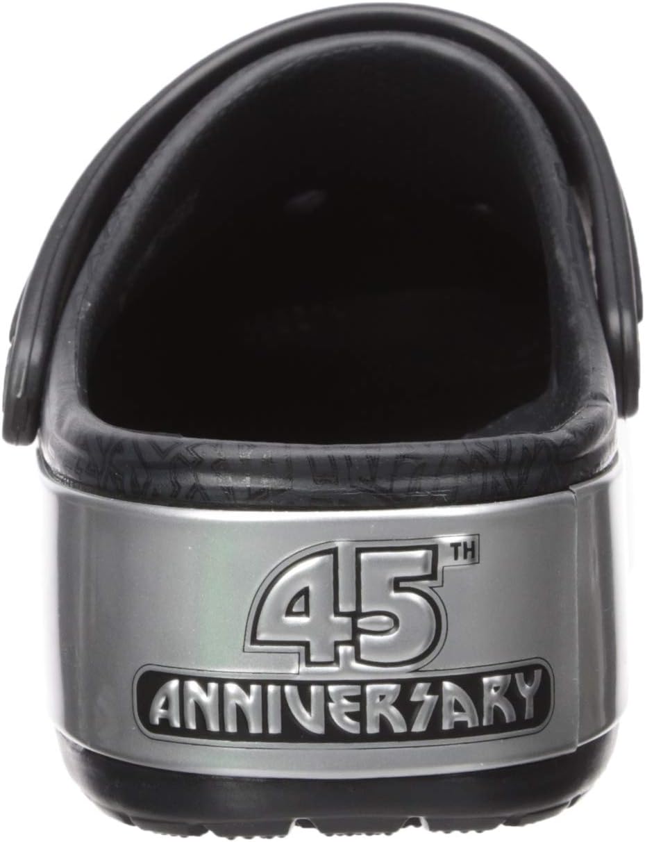 Crocs Crocband Platform KISS Clog Shoe, black/silver, US Men/ 10