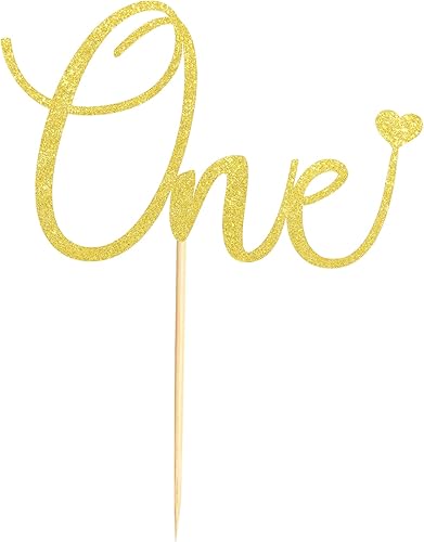 Miniatura 2 de Arthsdite Decoración de pastel con corazón para el primer cumpleaños del bebé, decoración para baby shower, niños y niñas, suministros de decoración