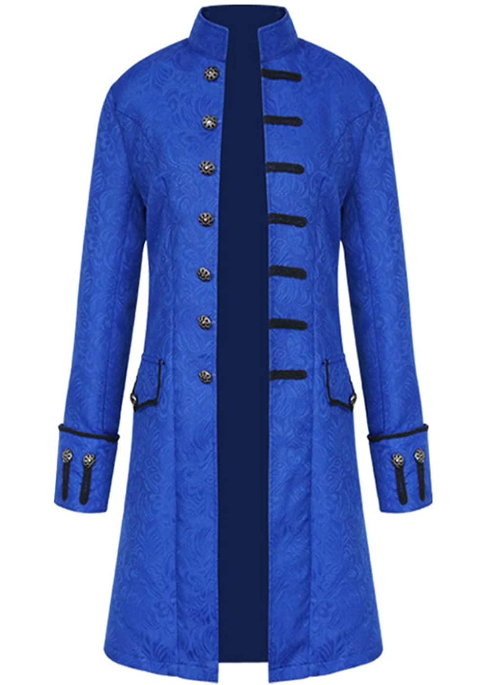 Sangdut Men's Medieval Steampunk Halloween Costumes, Gothic Frock Coat Victorian Court Uniform - Image 2