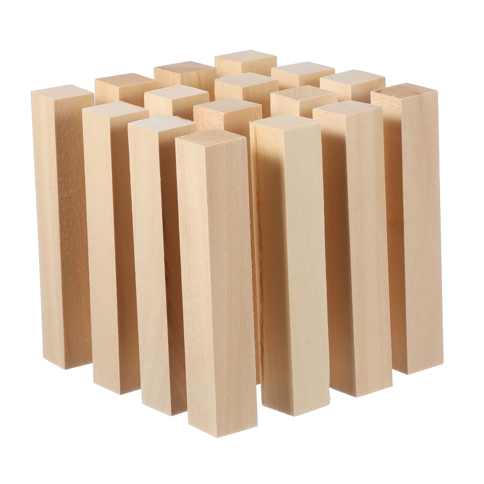 Varillas de Madera para Manualidades para Crafters 16 Piezas Beige