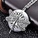 VALYRIA Alloy Dragonfly Locket Aromatherapy Essential Oil Diffuser Necklace with 12 Refill Pads