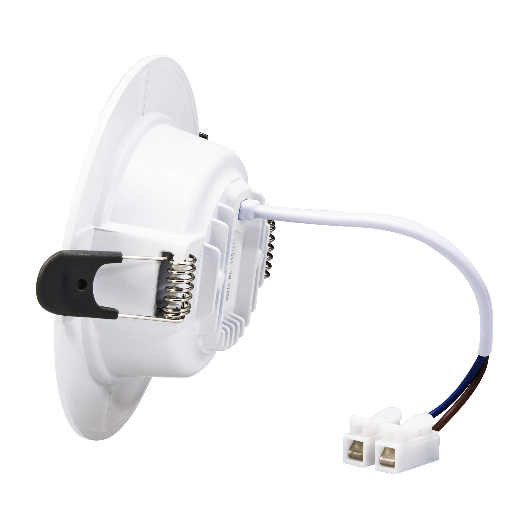 Tofisr Spot LED Encastrable, Extra Plat, Encastré Lampe Plafonnier Plat Rond,7W Equivalent 70W Incandescence, 230V Blanc Froid 6000K, Pour Salle de Salon, Cuisine, Lot de 12