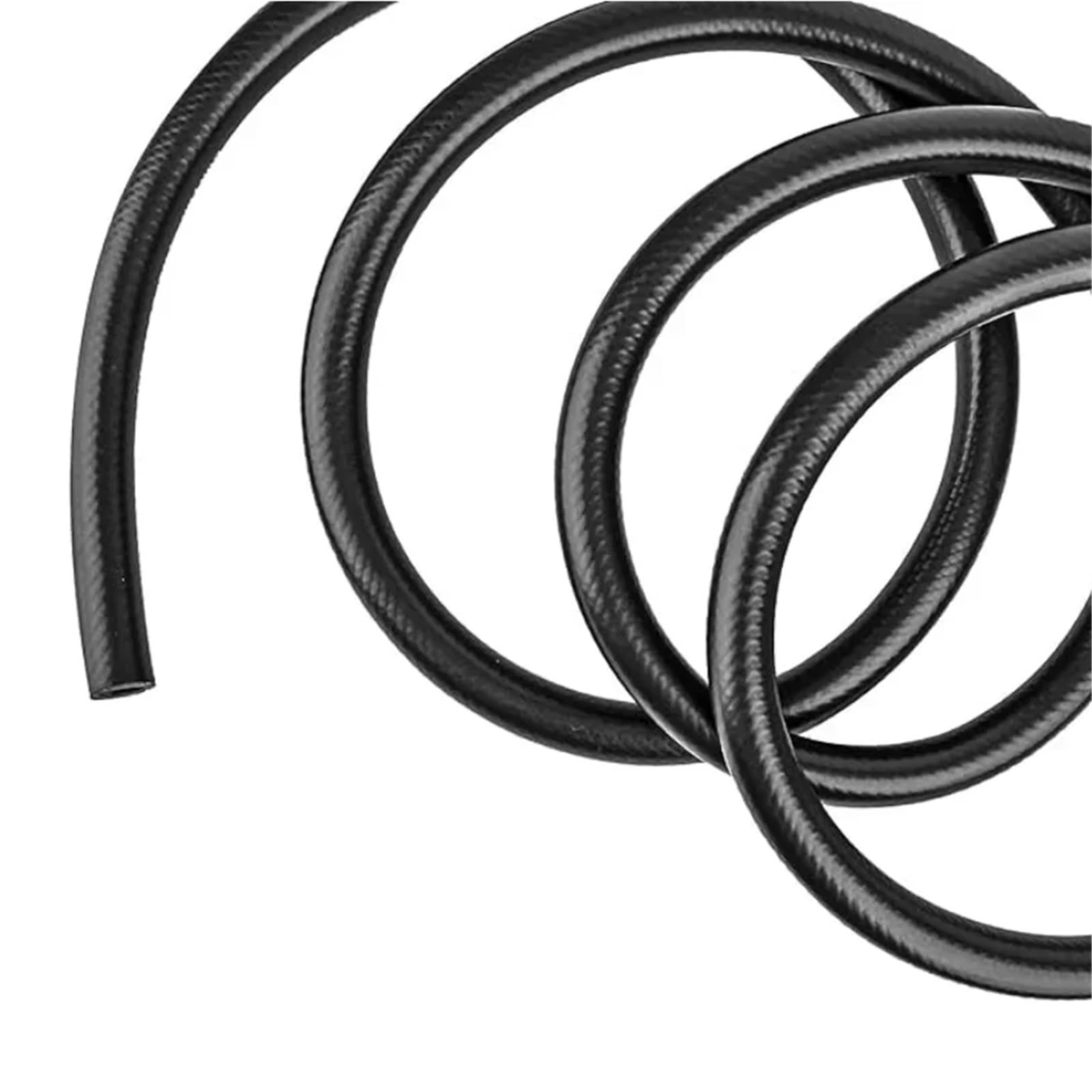 Tubo Gasolina Moto Tubo de aceite de resina de doble capa de 1M, tubo de combustible, tubo de sujeción de alambre resistente al aceite, manguera de gasolina, tubería diésel, núcleo negro de 6 ~ 14mm(5