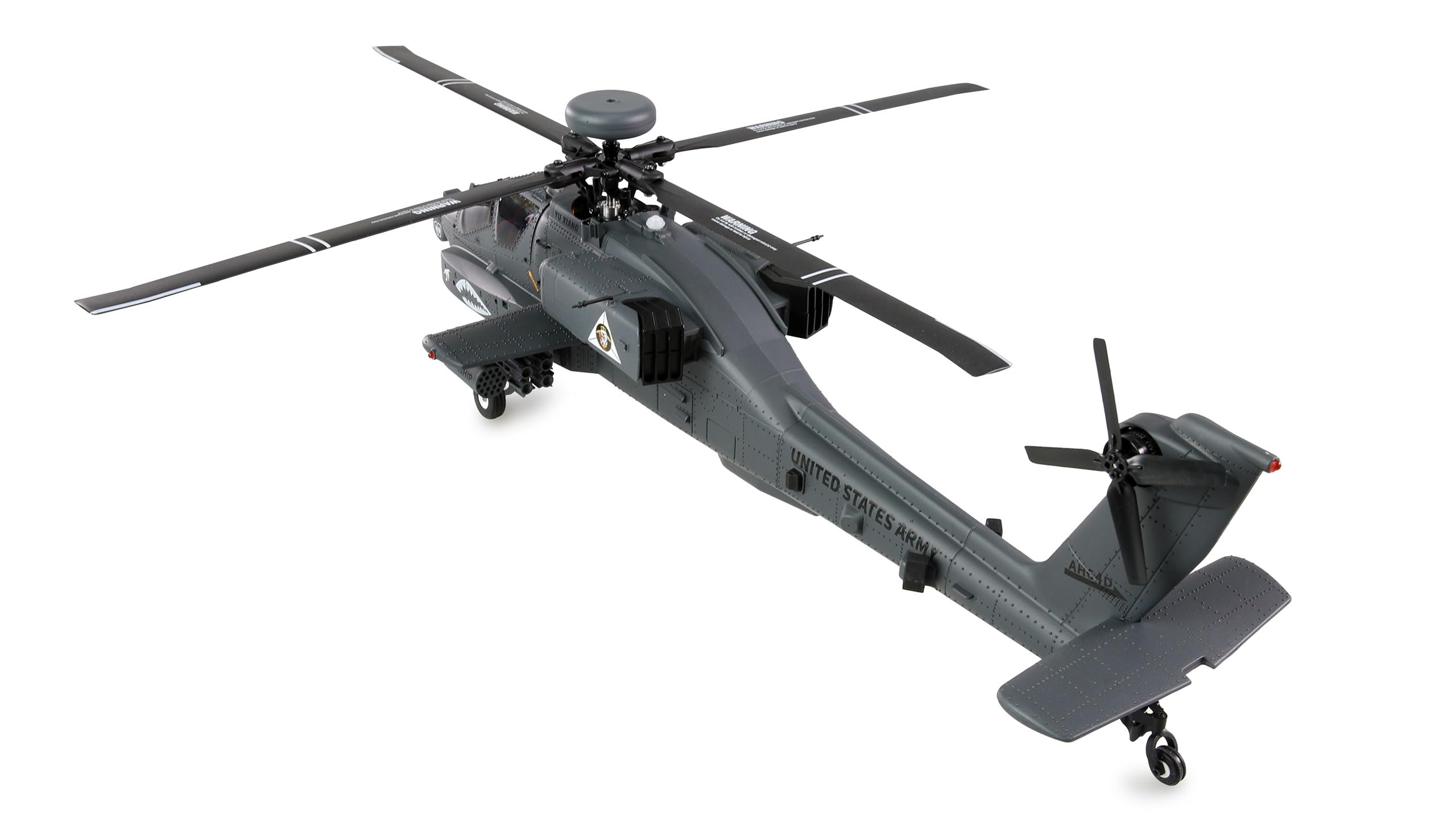 Amewi Apache AH-64D CP Helikopter 6G/3D GPS RTF RC ferngesteuert Heli Hubschrauber, Olivgrün