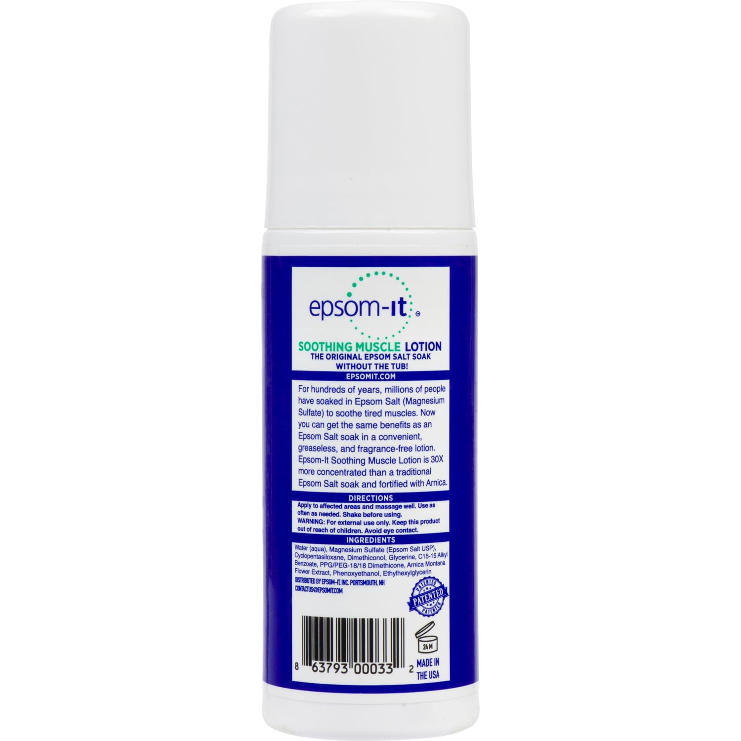 EPSOM-IT Soothing Muscle Epsom Salt Lotion Set, 8 Oz Bottle + 3 Oz Roll On — Amazon image 6
