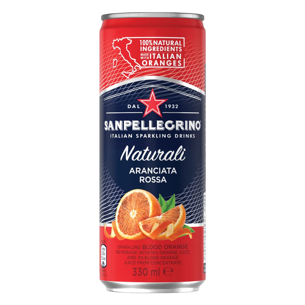 San Pellegrino Aranciata Rossa Lattina, 24 x 330 ml (Lattina Lim)
