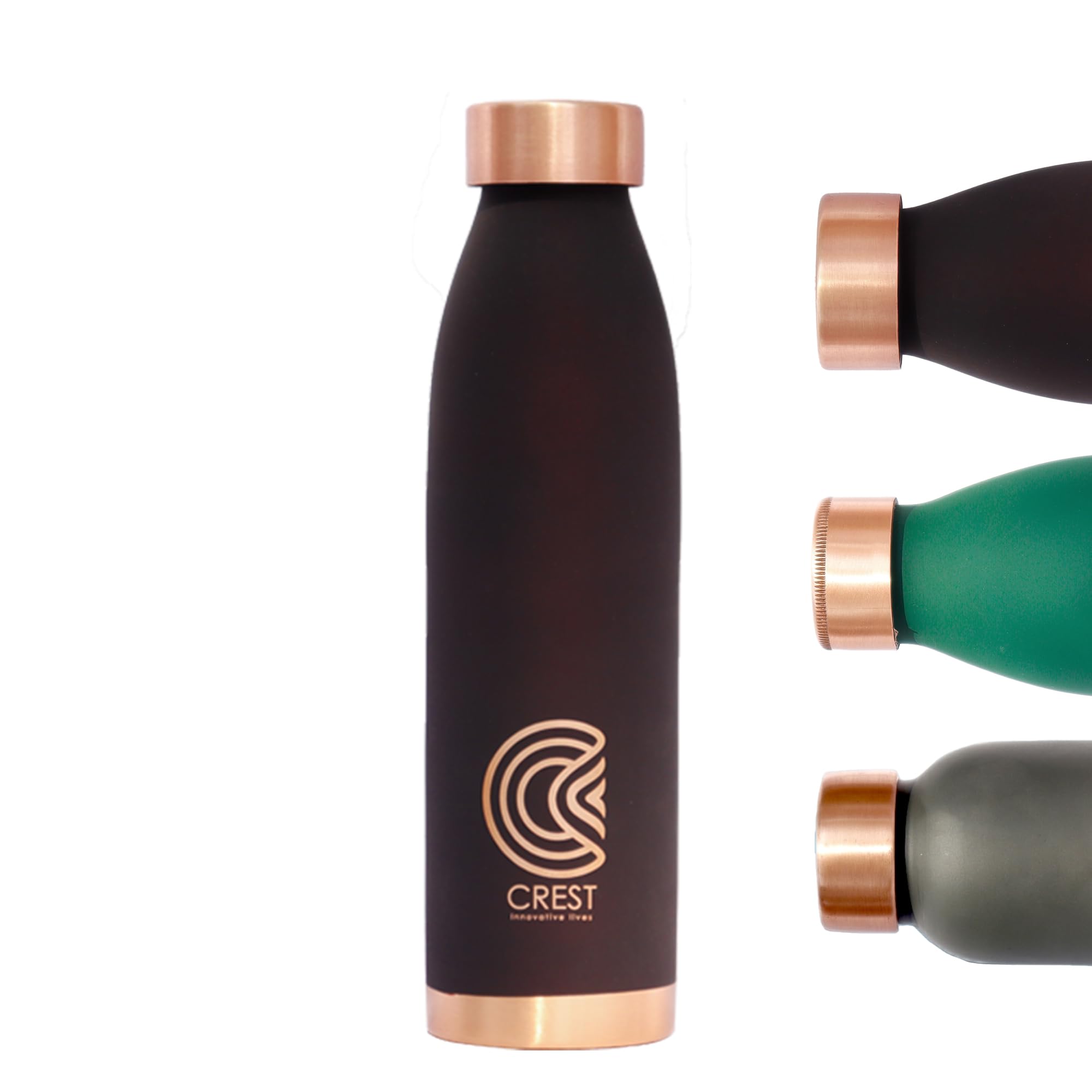 Pure Copper Water Bottle - 1L - Healthy Hydration -1