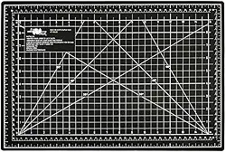 Base Para Corte De Mesa A3 Dupla Face Patchwork Artesanato (Preta)