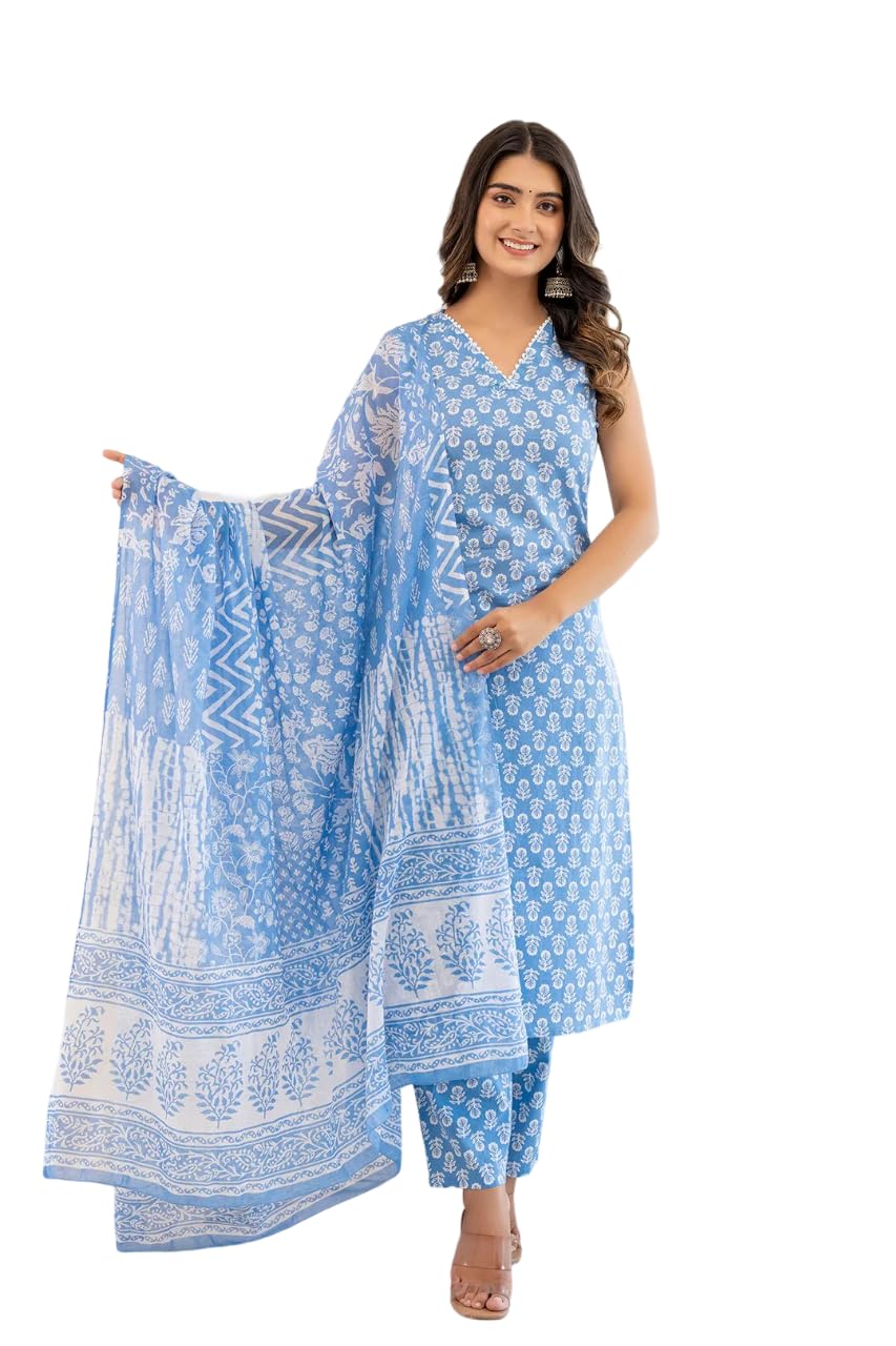 FABNEX Kurta Set for Women | Women Kurta Set with Dupatta | Women Kurta Sets Kurtis | Women Kurta Pant Set (K-121)