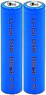 Aa Lithium Batteries3.7V Volt 1000mAh 10440 Lithium Ion Batteries Lithium Ion Replacement Cells for Electric Shavers, 2 Pieces