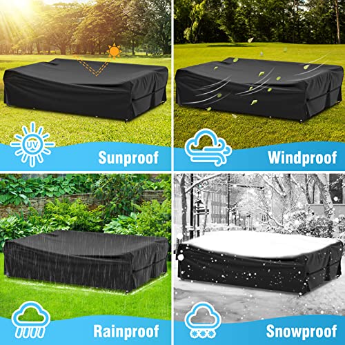 Bâche étanche pour table basse de jardin Velway résistante aux intempéries - 7