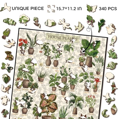 Bboldin Vintage Houseplant Wooden Puzzle 1000 Pieces For Adult thumb #1