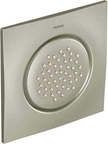 Moen TS1320BN Mosaic Square - Aerosol de cuerpo de una sola función, requiere válvula, níquel cepillado