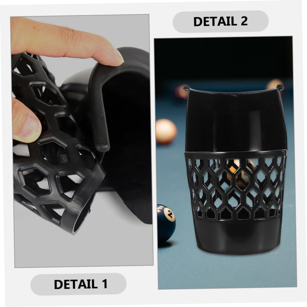 6pcs Pool Table Accessory Billiard Pockets Storage Pockets for Billiard Table Net Replacement