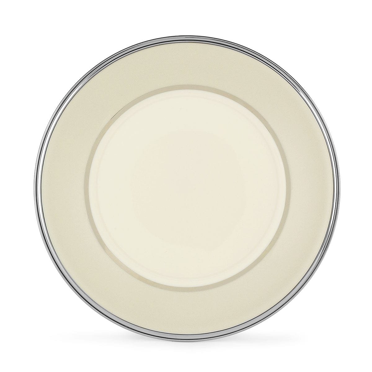 Lenox Ivory Frost Platinum Banded Ivory China Salad Plate