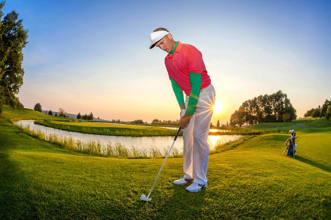 LEAGY Zeitloser klassischer Golf-Putter, 88,9 cm Länge, Putt Putt Style Zwei-Wege-Kopf und Premium-Gummigriff für Männer und Frauen für Rechts- oder Linkshänder