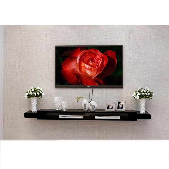 Buy Floating Tv Unit Tv Floating shelf Black Floating Wall