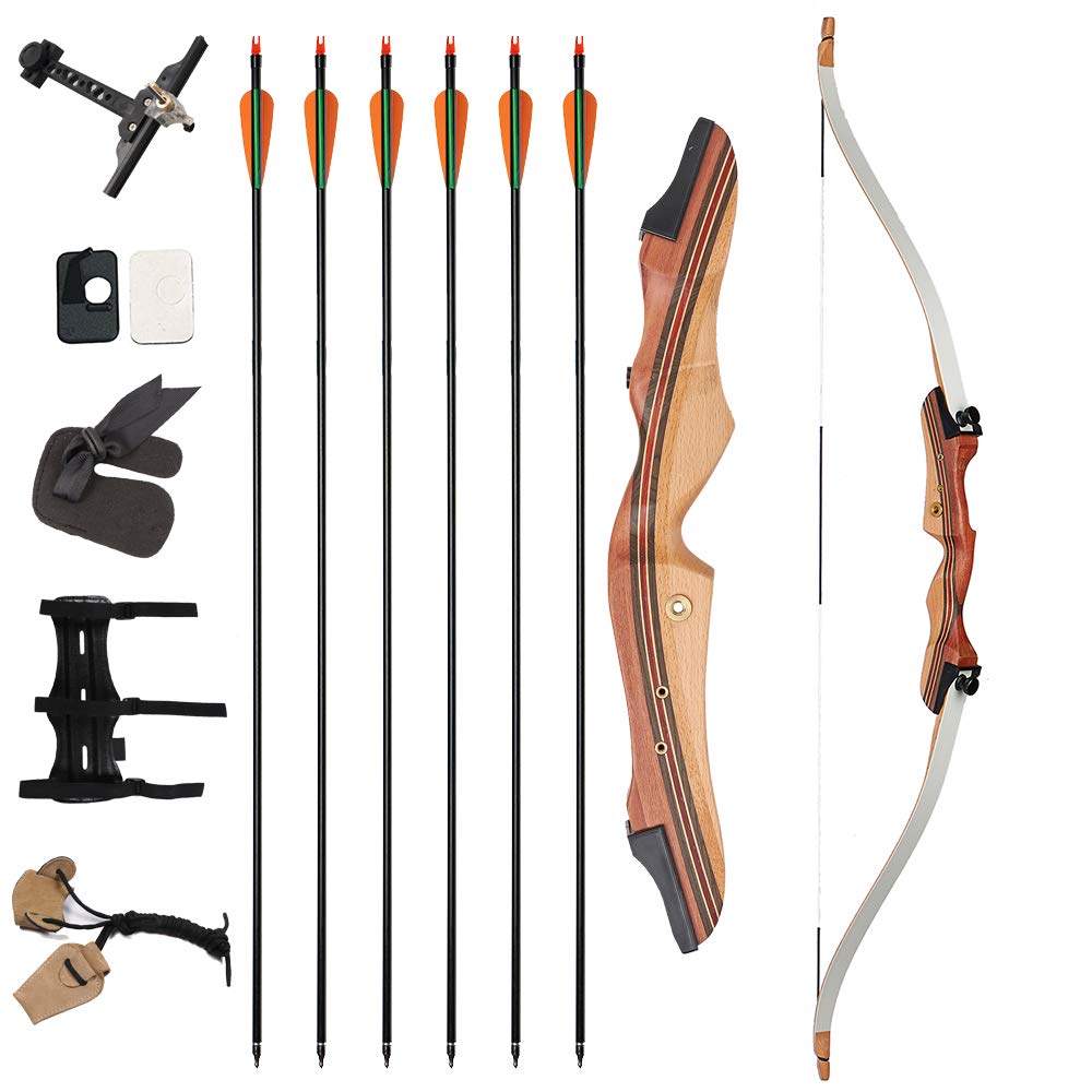 Buy TOPARCHERY 48'' Takedown Recurve Bow and Arrow Set Adult Archery