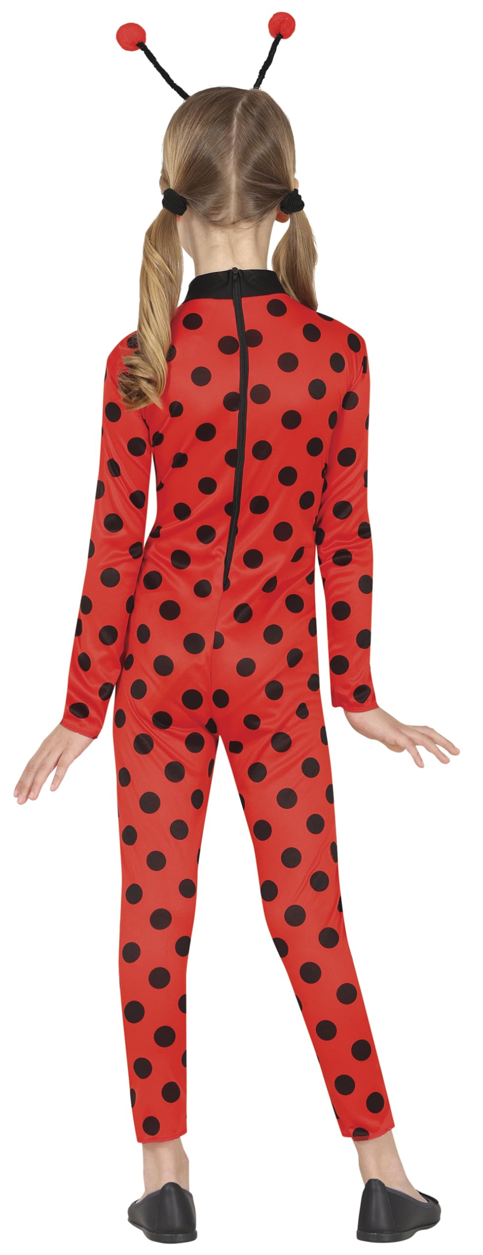 FIESTAS GUIRCA Adventurous Red Heroine Girls Fancy Dress Costume, Red Polka Dotts Jumpsuit & Headband - Image 3