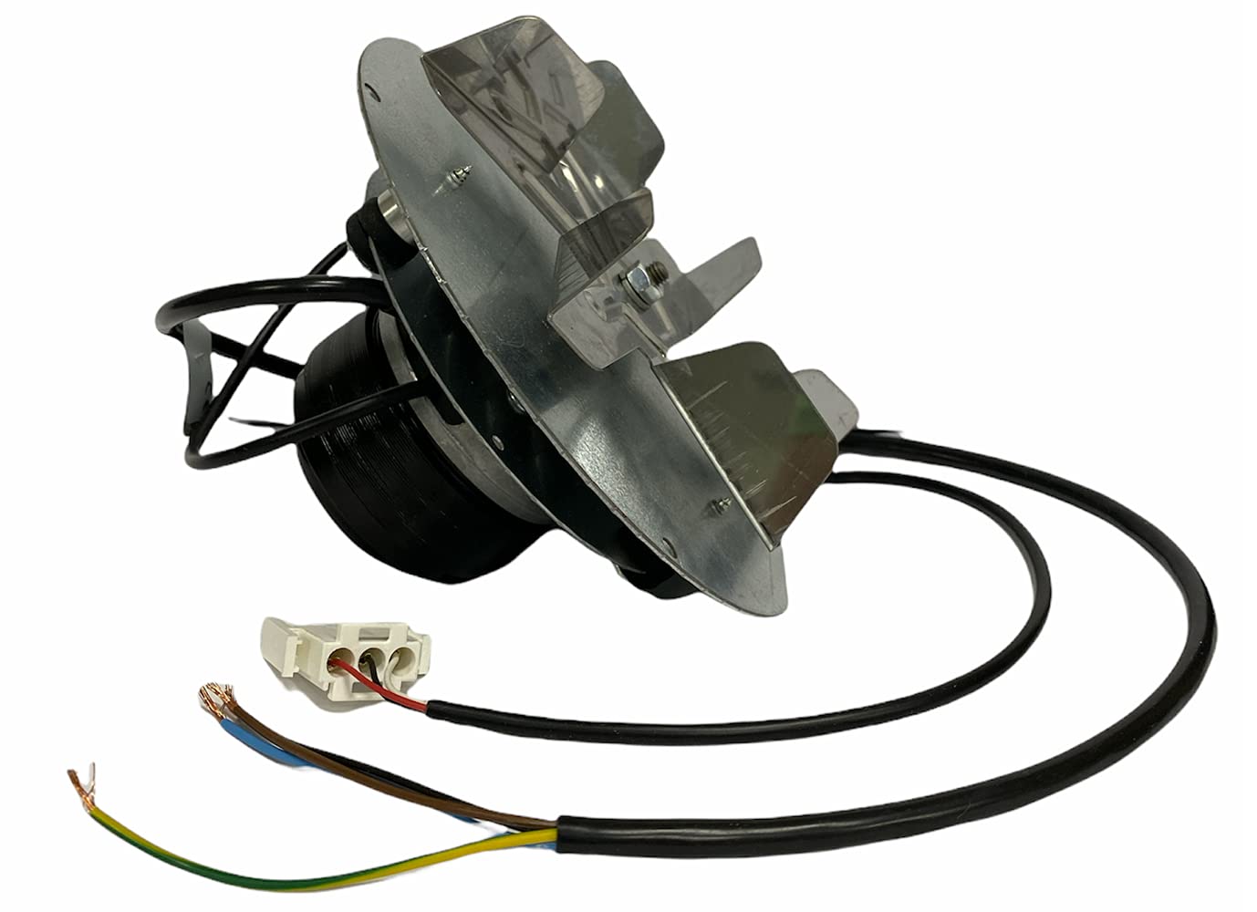 ERICAMBI, Estrattore Aspiratore Fumi per Stufe a Pellet con Motore ECOFIT 2RECA3 e Girante in Acciaio AISI 430, Ventola H 25mm Ø 150mm, Potenza 27W, Corredato di Encoder