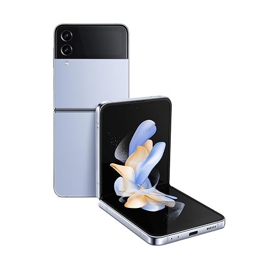 SAMSUNG Galaxy Z Flip 4 Factory Unlocked SM-F721U1 256GB Blue (Renewed)