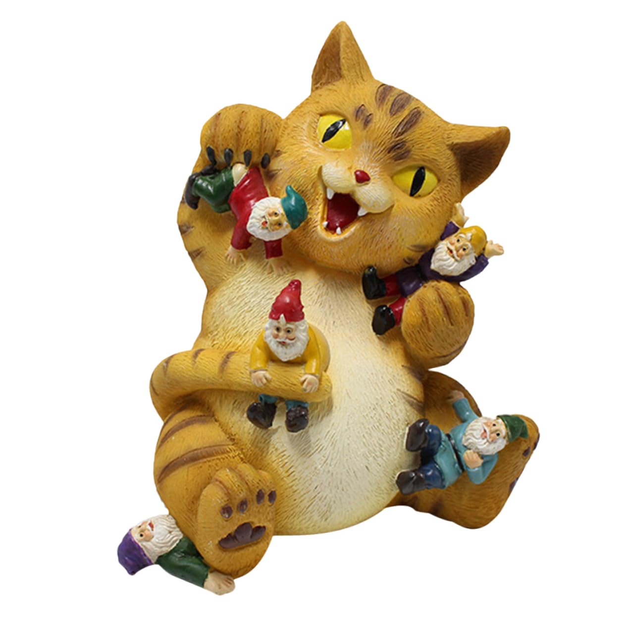 Figurines de chat en résine pour décoration de voiture et mini jardin japonais