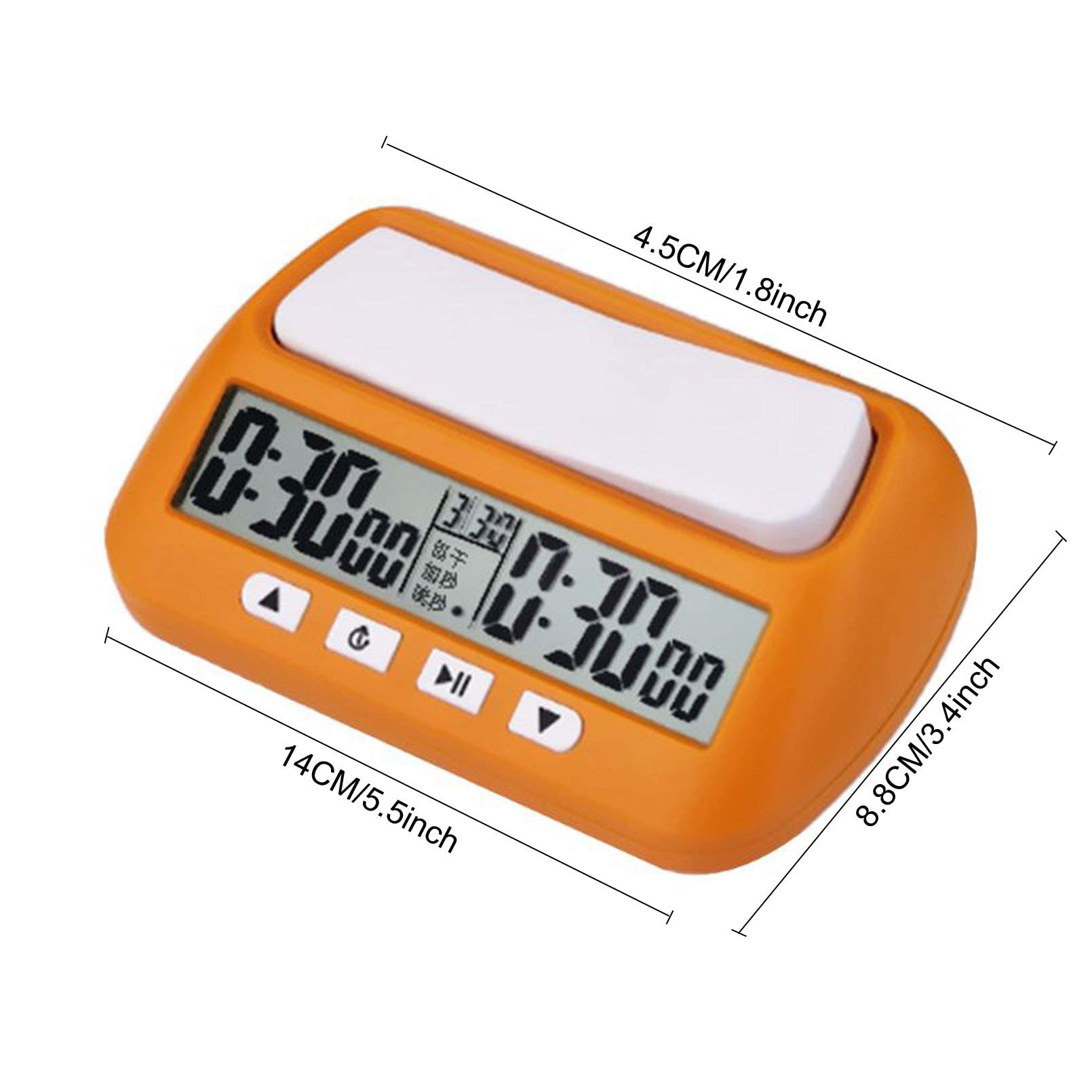 X&Z-XAOY Orologio Digitale per Scacchi Professionale, Timer per Il Conto alla Rovescia, Cronometro per Gioco da Tavolo, Orologio per Scacchi Digitale di Base E Timer per Il Gioco (Color : Black)