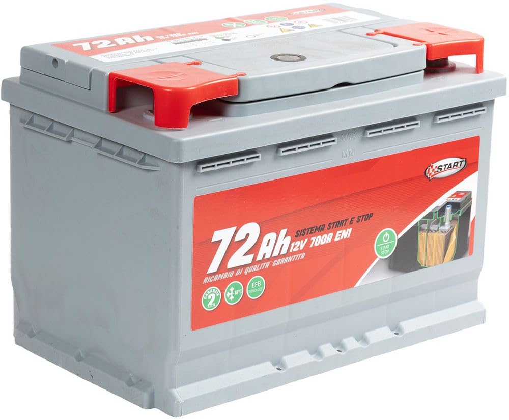START Batteria Stop&Start 72AH 12V 640A (EN1) sigillata polo destro Cassetta L3