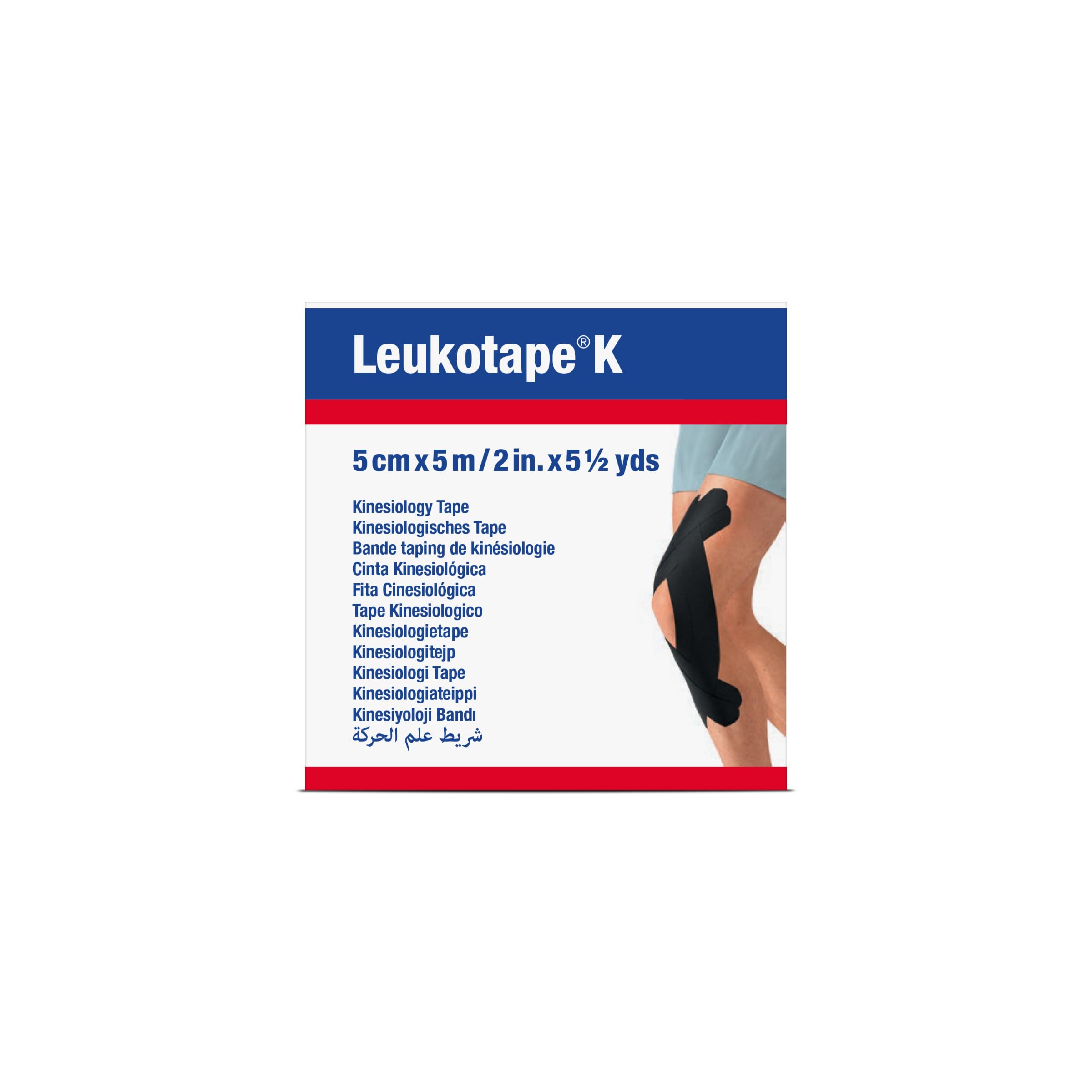 BSN Medical Leukotape K taśma kinezjologiczna (czarna, 5 cm x 4,5 m)