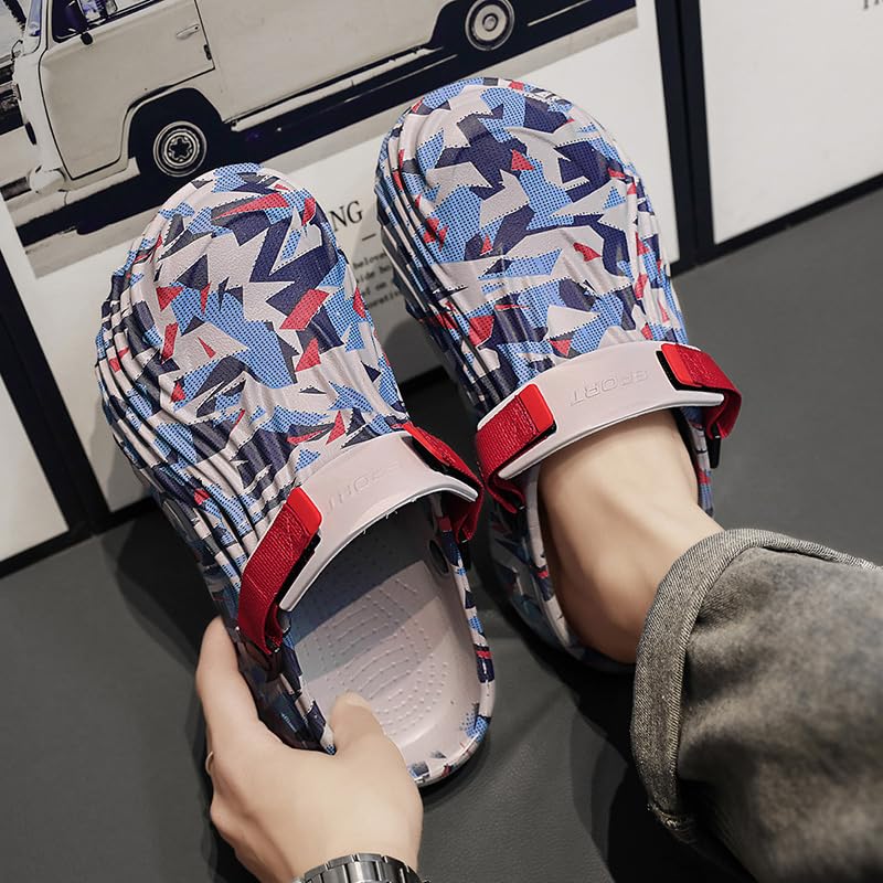 Image of Men's Outdoor Sports Sandals Summer Water Beach Shoes Casual Slippers Lightweight Breathable