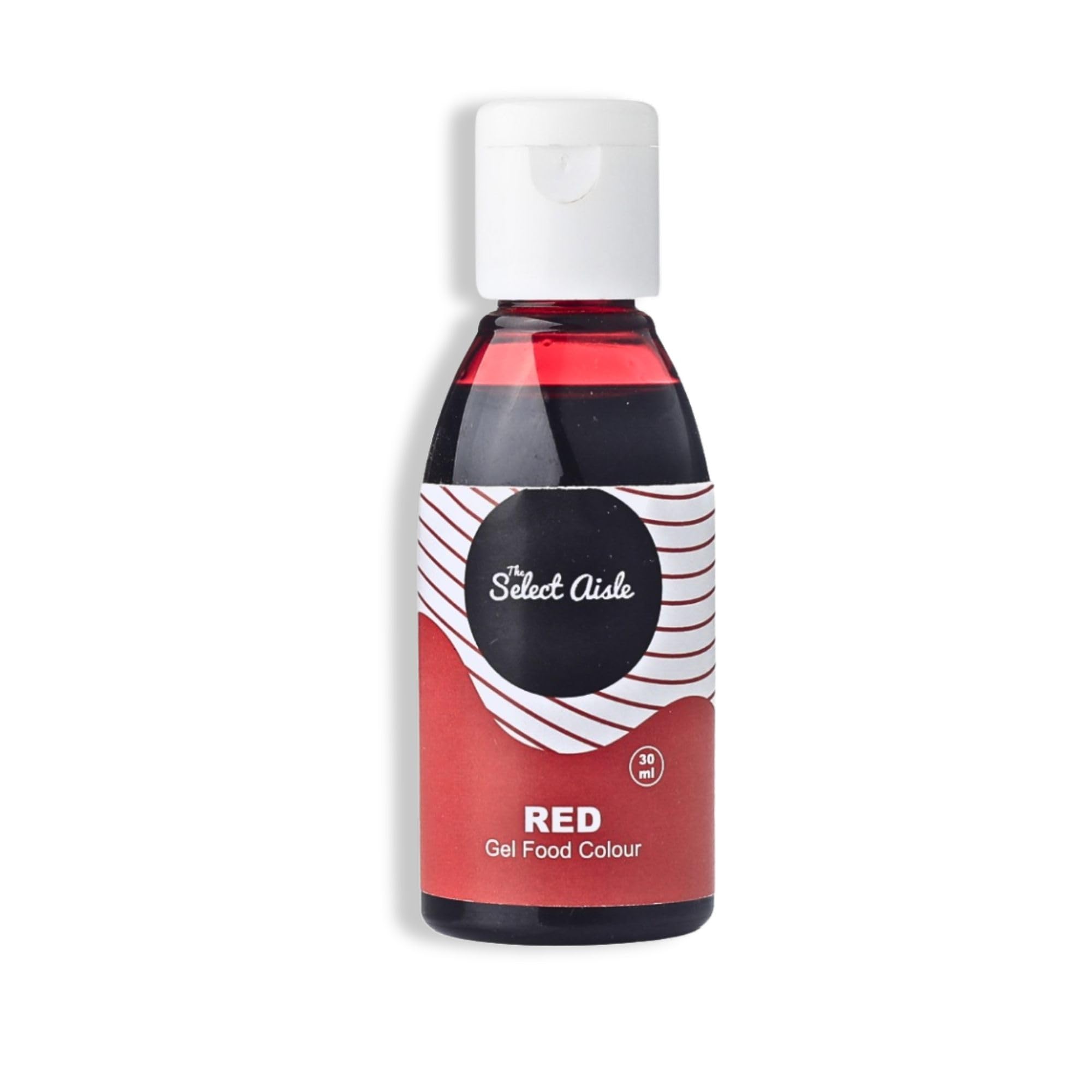 The Select Aisle Concentrated Red Gel food colour - 30 ml [Food colour| Gel colour for Cakes, Cookies and other Desserts| Red Velvet Cake| Colouring agent| Baking Gel ]